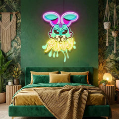 Bunny Gangsta Artwork Led Neon Sign Light