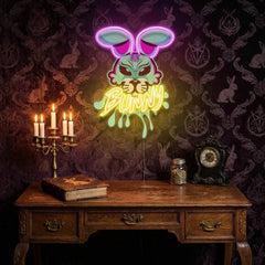 Bunny Gangsta Artwork Led Neon Sign Light