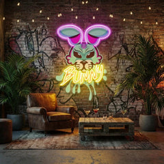 Bunny Gangsta Artwork Led Neon Sign Light