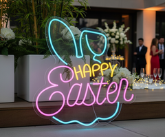 Happy Easter Led Neon Sign Home Party Decor Sign