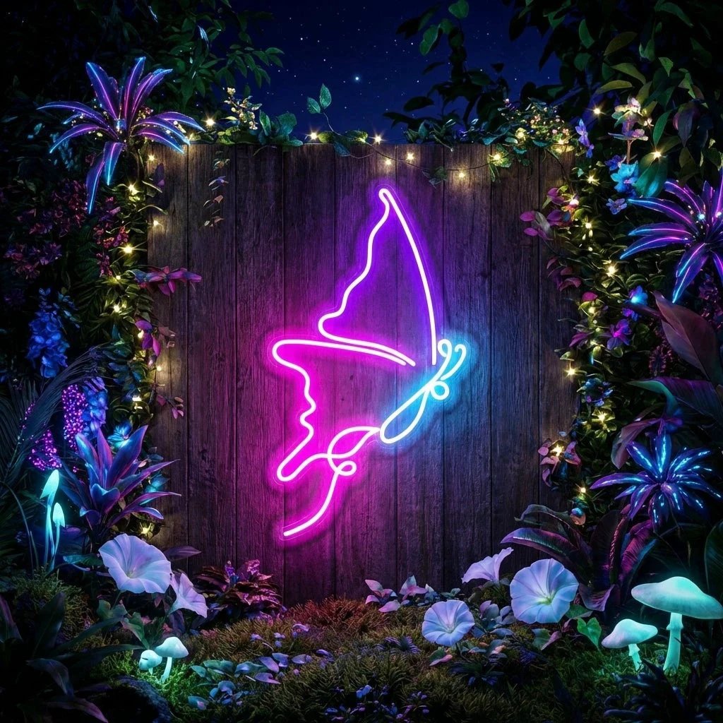 Butterfly Led Neon Sign Light