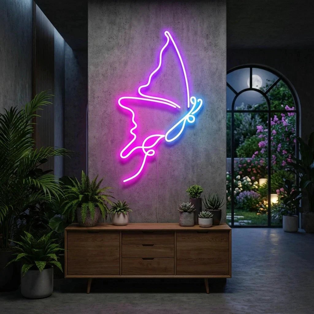 Butterfly Led Neon Sign Light