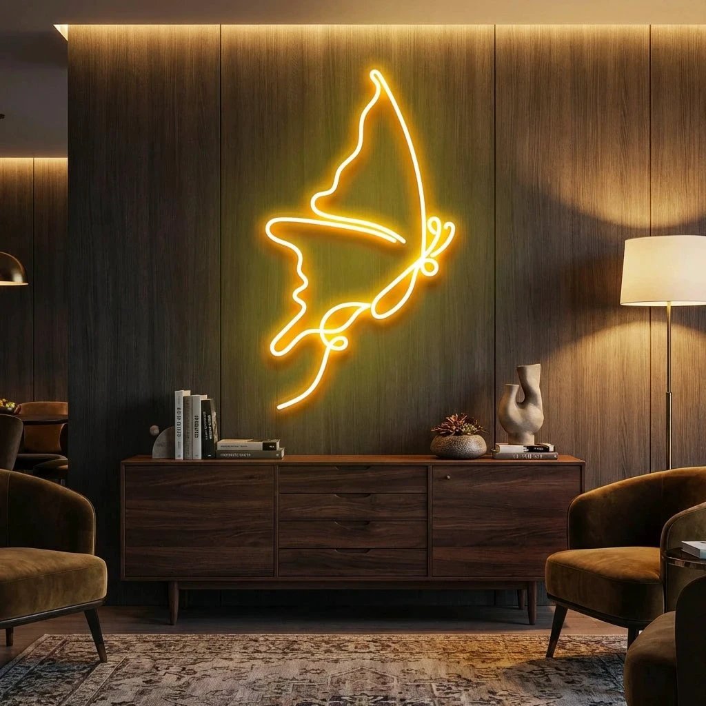 Butterfly Led Neon Sign Light