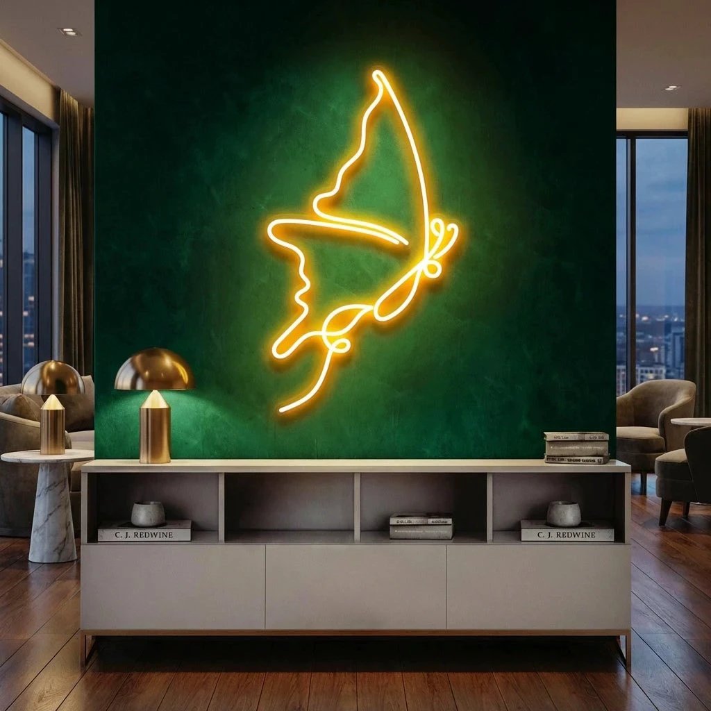 Butterfly Led Neon Sign Light