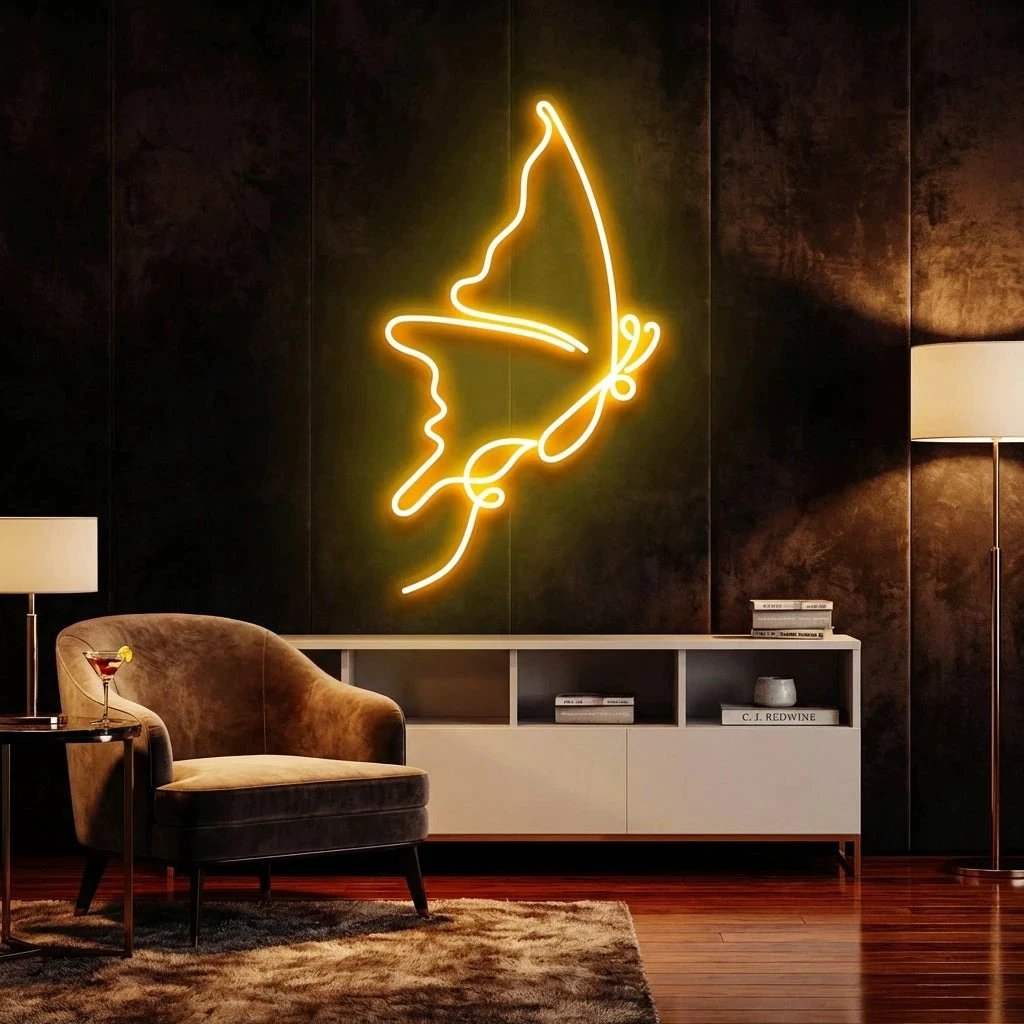 Butterfly Led Neon Sign Light