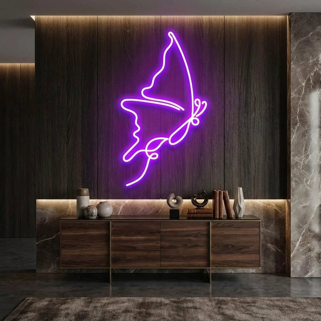 Butterfly Led Neon Sign Light