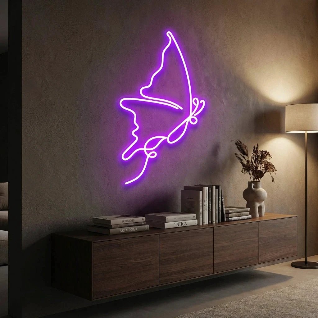 Butterfly Led Neon Sign Light