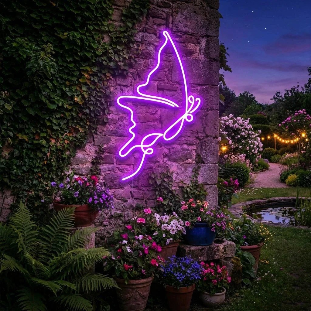 Butterfly Led Neon Sign Light