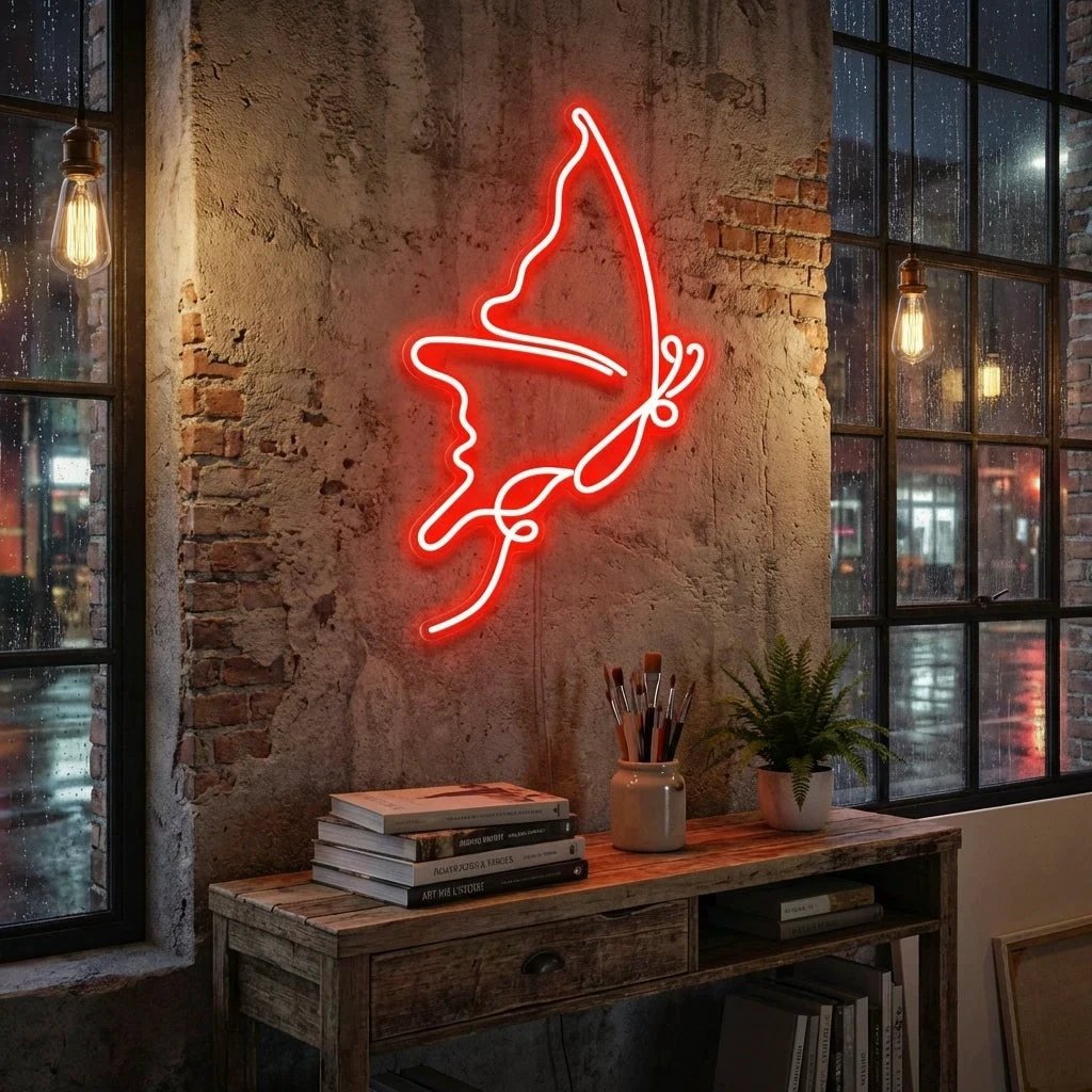 Butterfly Led Neon Sign Light