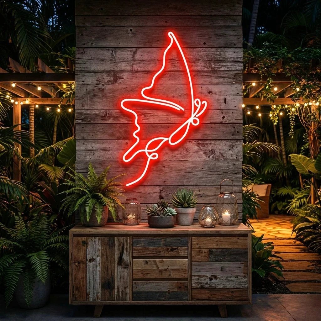 Butterfly Led Neon Sign Light