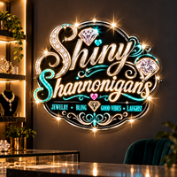 Shiny Shannonigans Logo - Custom LED Neon Sign