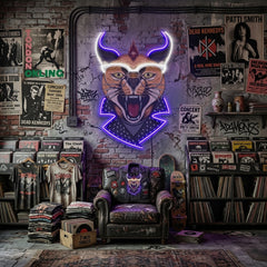 Caracal Cat LED Neon Sign Light Pop Art