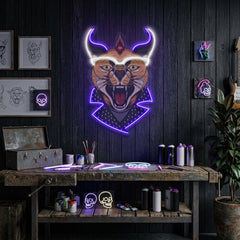 Caracal Cat LED Neon Sign Light Pop Art
