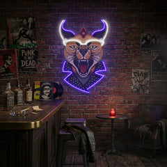 Caracal Cat LED Neon Sign Light Pop Art