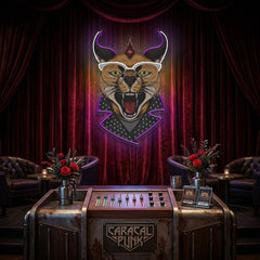 Caracal Cat LED Neon Sign Light Pop Art
