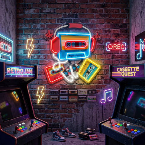 Cassette LED Neon Sign Light Pop Art