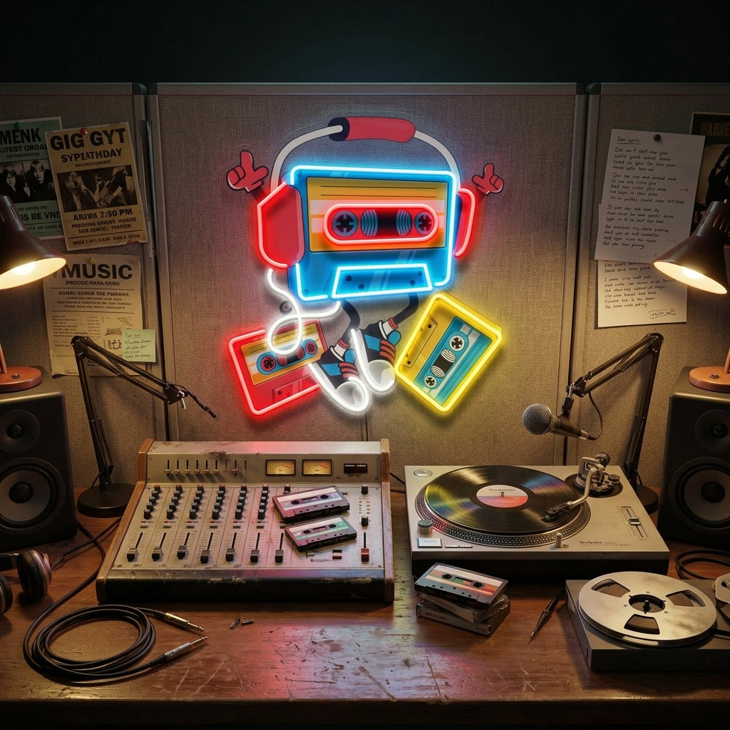 Cassette LED Neon Sign Light Pop Art