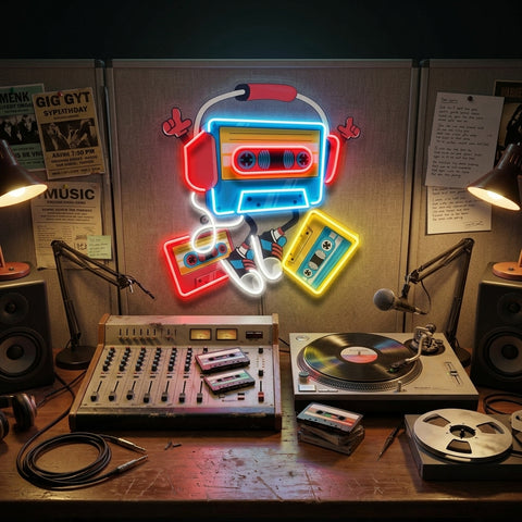 Cassette LED Neon Sign Light Pop Art
