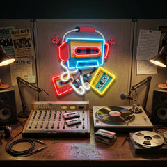 Cassette LED Neon Sign Light Pop Art