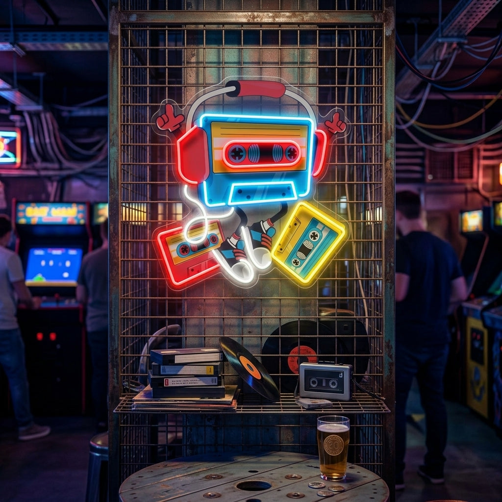 Cassette LED Neon Sign Light Pop Art