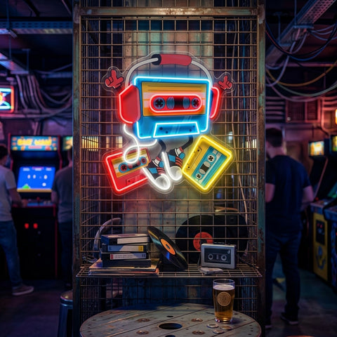 Cassette LED Neon Sign Light Pop Art