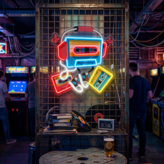 Cassette LED Neon Sign Light Pop Art
