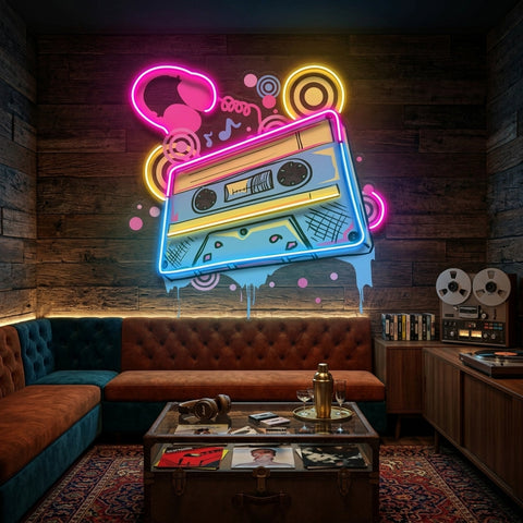 Cassette Color LED Neon Sign Light Pop Art