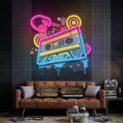 Cassette Color LED Neon Sign Light Pop Art