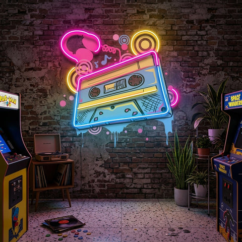 Cassette Color LED Neon Sign Light Pop Art