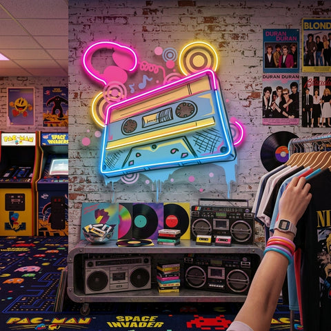 Cassette Color LED Neon Sign Light Pop Art