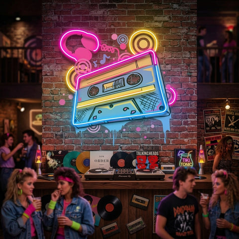 Cassette Color LED Neon Sign Light Pop Art