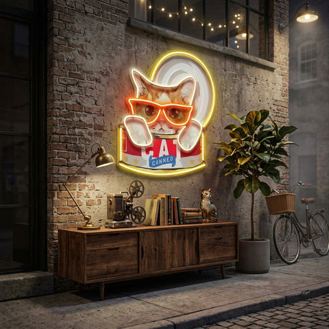 Cat Food LED Neon Sign Light Pop Art
