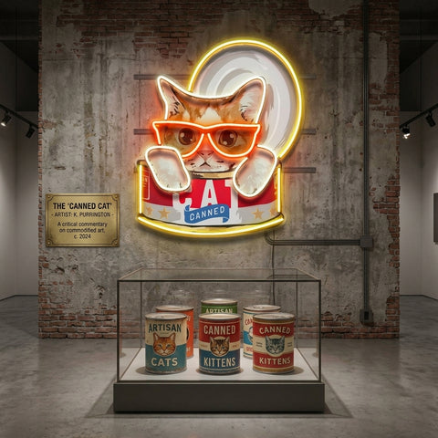 Cat Food LED Neon Sign Light Pop Art