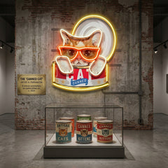 Cat Food LED Neon Sign Light Pop Art