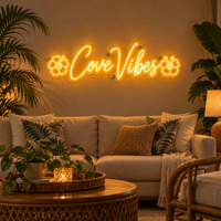Cove Vibes Logo - Custom LED Neon Sign