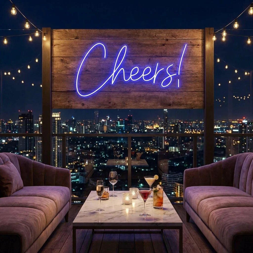 Cheers Led Neon Sign Light