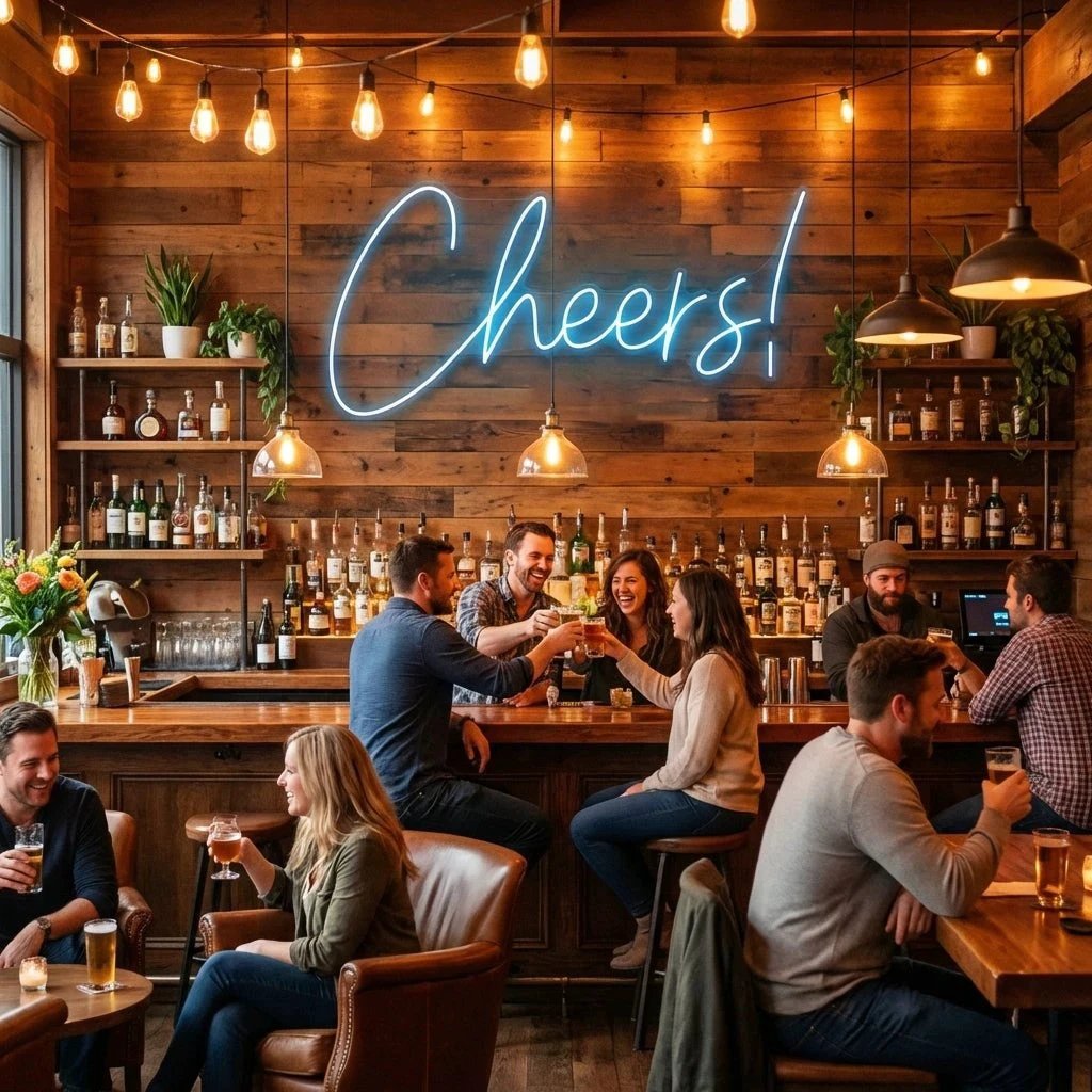 Cheers Led Neon Sign Light