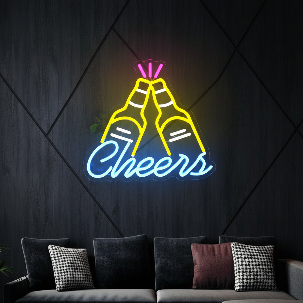LED Beer Neon Sign Led Light up for Wall Art
