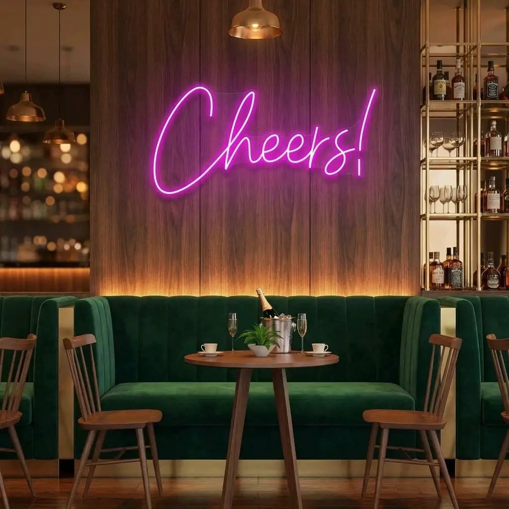Cheers Led Neon Sign Light – Hot Pink – view 19