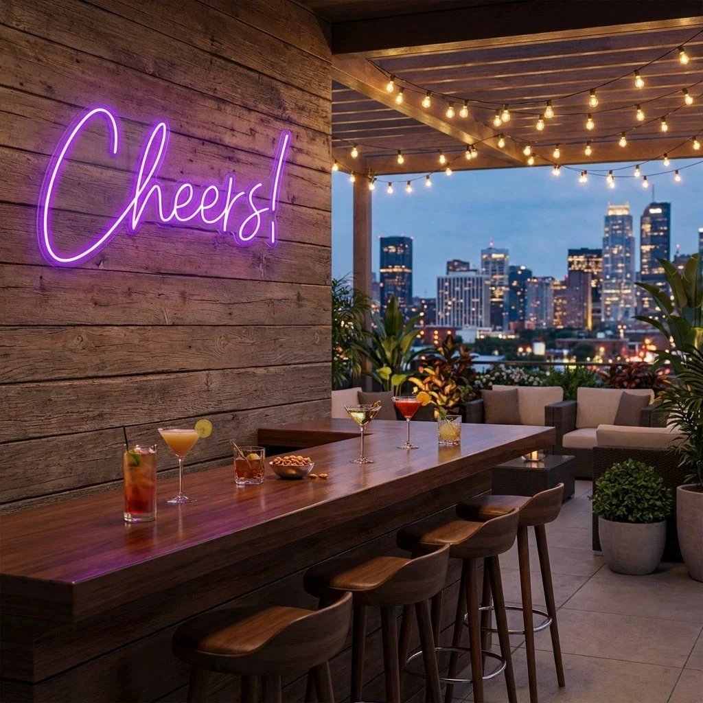 Cheers Led Neon Sign Light