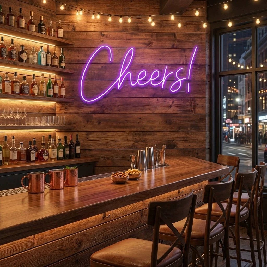 Cheers Led Neon Sign Light