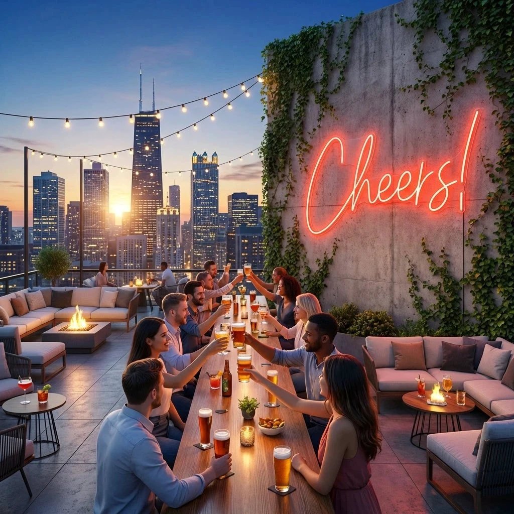 Cheers Led Neon Sign Light