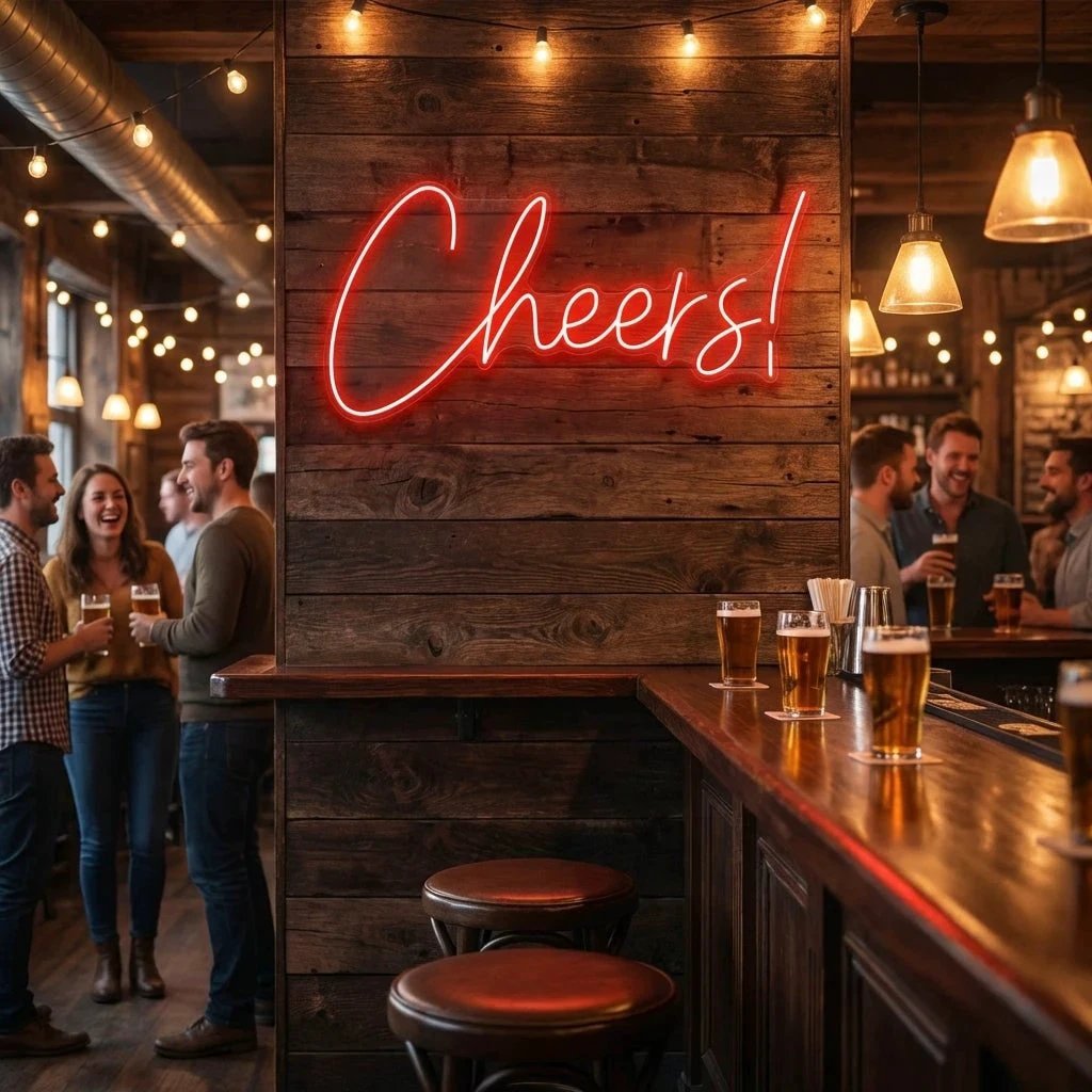 Cheers Led Neon Sign Light