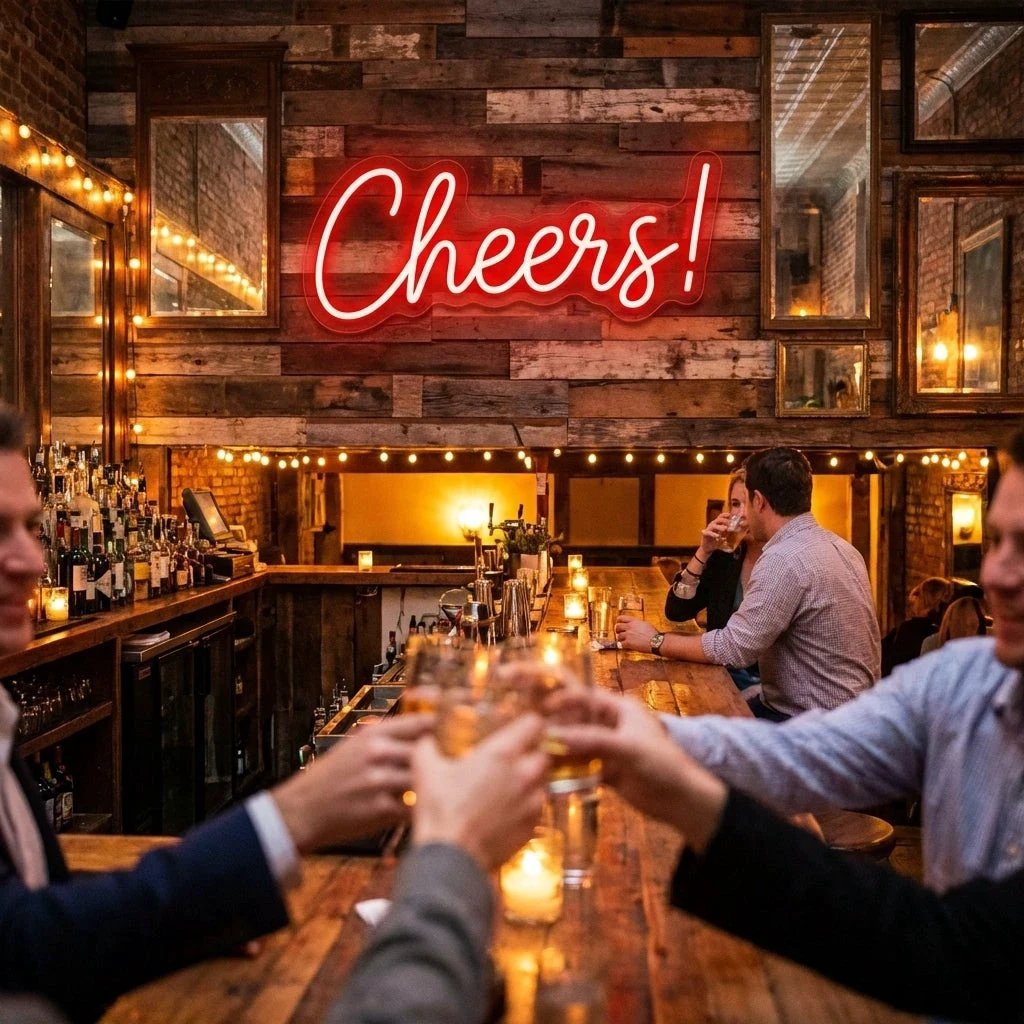 Cheers Led Neon Sign Light