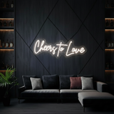 Cheers to Love Neon Sign - VN03 - Customneonstudio