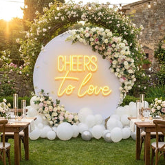 Cheers To Love Led Neon Sign Light, Wedding Neon Sign For Reception