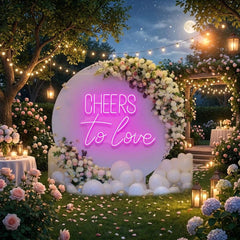 Cheers To Love Led Neon Sign Light, Wedding Neon Sign For Reception
