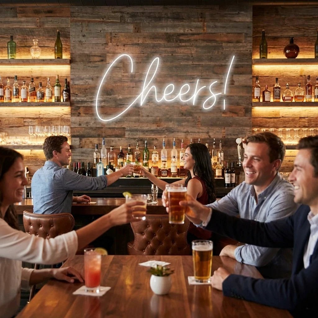 Cheers Led Neon Sign Light