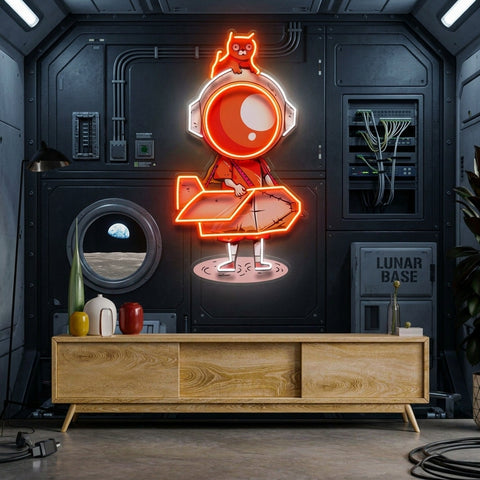 Children In Cardboard Plane LED Neon Sign Light Pop Art