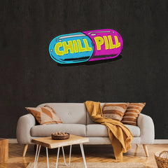 Chill Pill Artwork Led Neon Sign Light